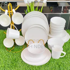 24 PCS All White Dinnerset