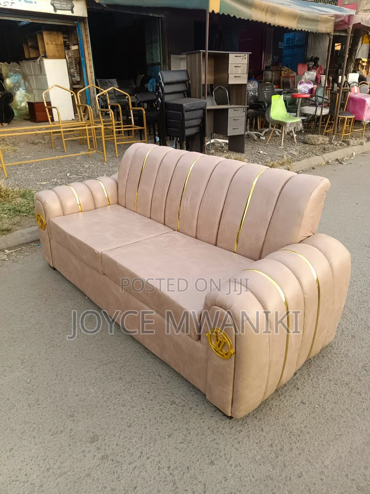 3 Seater Sofa, Cream 