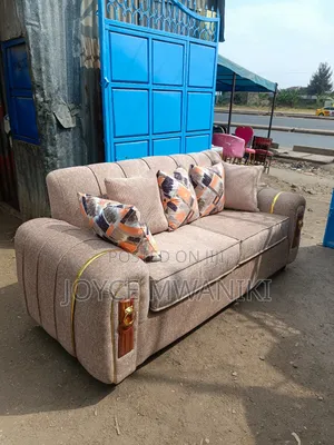 3 Seater Sofa, Beige in Colour 