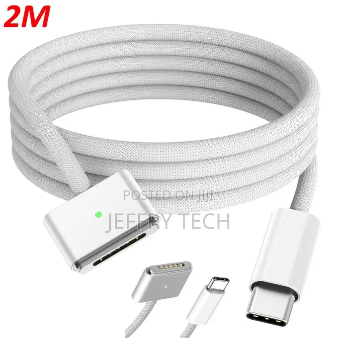 Usb-C Type C to Magsafe 3 Cable - 2m Nylon Braided With Led Indicator