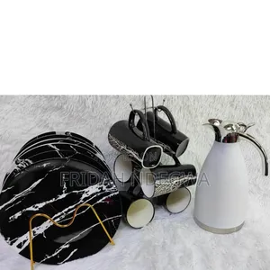 Quality Dinner Sets 
13 PCS Dinner Sets
6 Plates
6 Cups
1 Flask