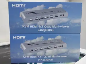 Hdmi Switch 4x1 KVM Quad Multiviewer With Ir Remote 1080p