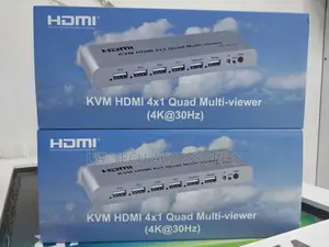 Hdmi Switch 4x1 KVM Quad Multiviewer With Ir Remote 1080p