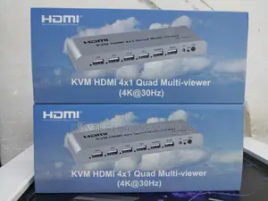 KVM Hdmi 4x1 Quad Multi Viewer Switch 4 in 1 Out Vedio Processor.