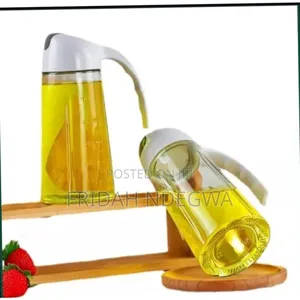 Oil Dispenser Bottle Auto Flip Condiment Container Automatic Cap