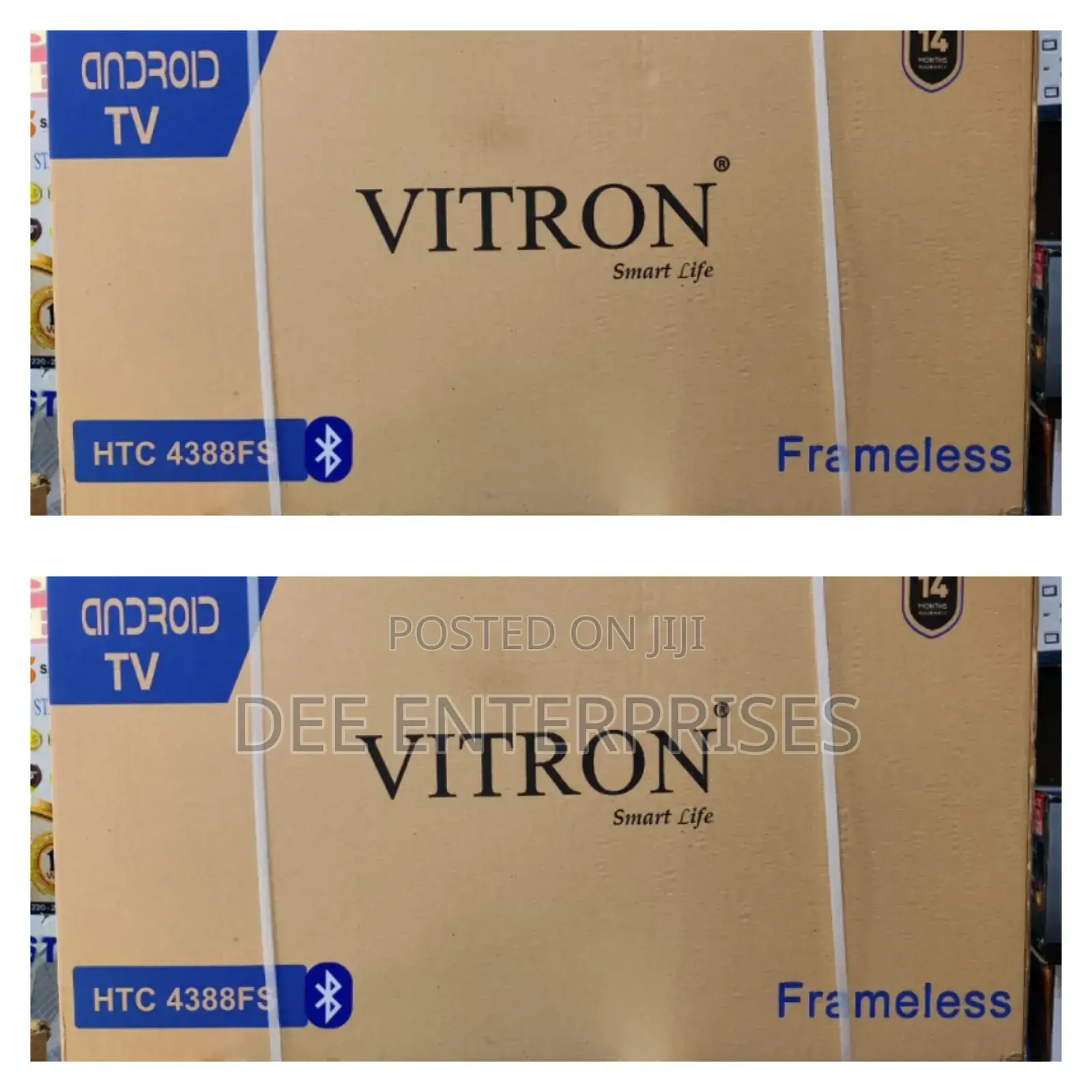 Vitron 43 Inches Smart Android Frameless Tv