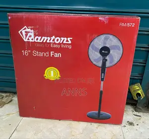 Ramtons Black Econo Standing Fan - 3 Speed