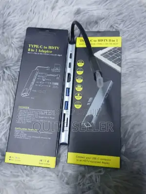 New Lan Type C to HDTV 8 in 1compatible With Mac, Windows, and Android
