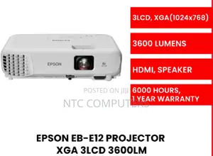 Epson Eb-E12 Xga 3600 Lumen Projector