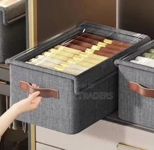 Collapsible Fabric Organizer With a Cover / Storage Basket*