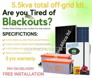 5.5kva Snadi Total Off-Grid Solar Kit Free Installation