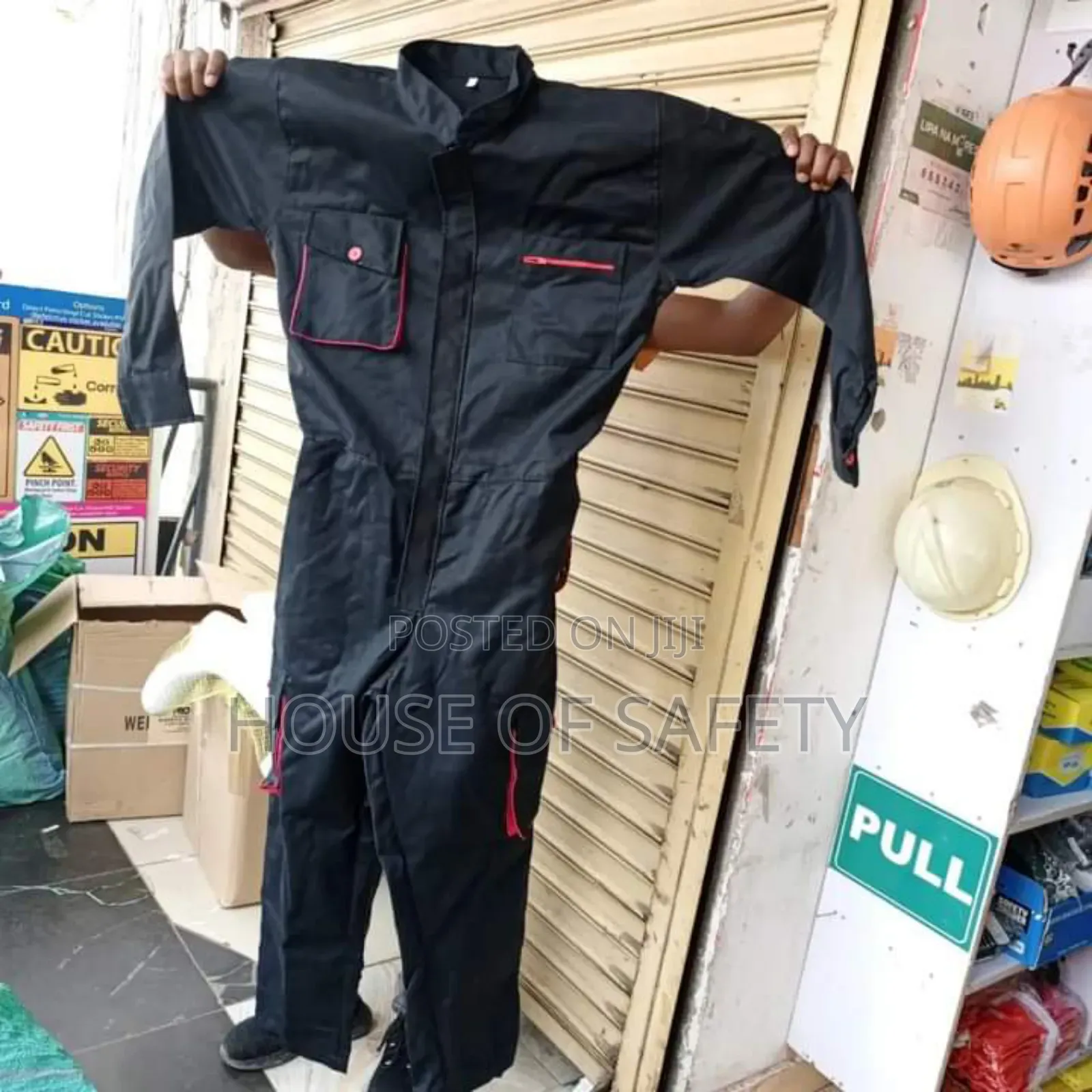 Navy Blue Industrial Coveralls