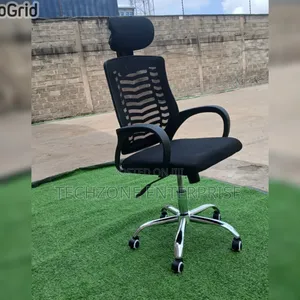 Secretarial High Quality Mesh Office Chair With Headrest 