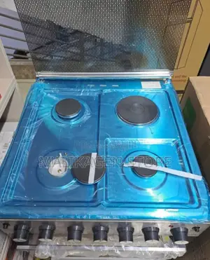 With Electric Plate- Synix 3+1 Electric Oven Standing Cooker