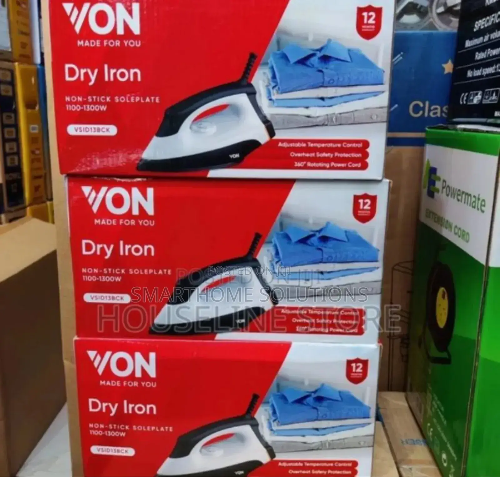 Original Von Dry Iron Box. Quality