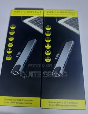 Smart 8-in-1 Type C Multiport Hub to Hdmi Extends a Laptop’S Usb