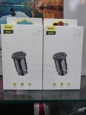 Baseus Grain Car Charger 1 Mini Charger Car 2x Usb-a 3.1a - Black