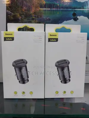 5v 3.1.A Mini Baseus Grain Car Charger (Dual Usb)