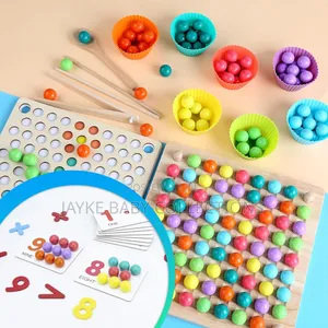 Montessori Clip Beard Puzzle Board Game