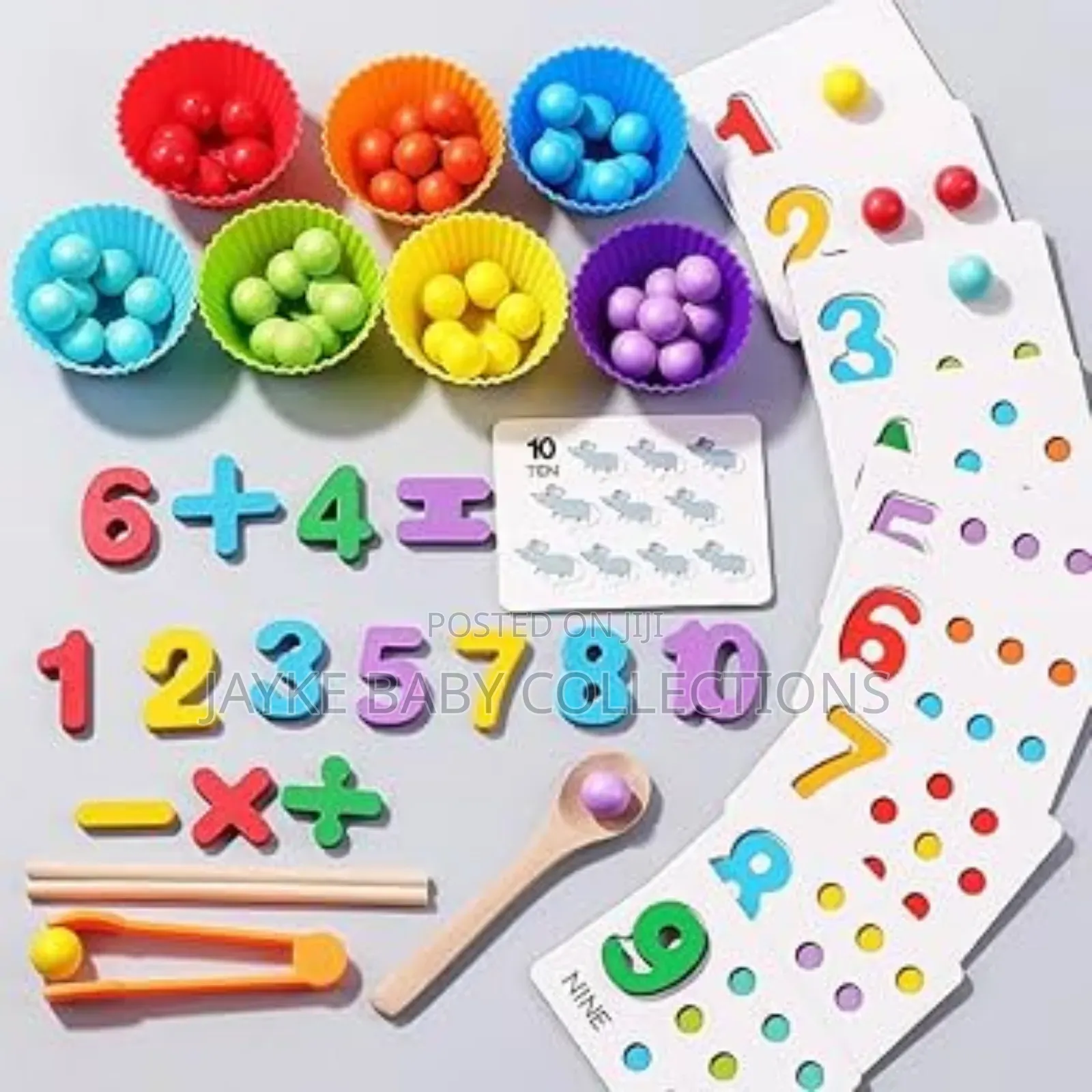 Montessori Clip Beard Puzzle Board Game