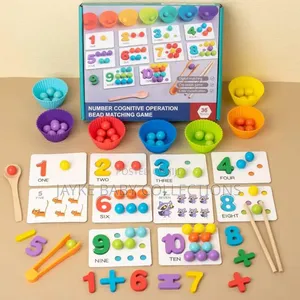 Montessori Clip Beard Puzzle Board Game