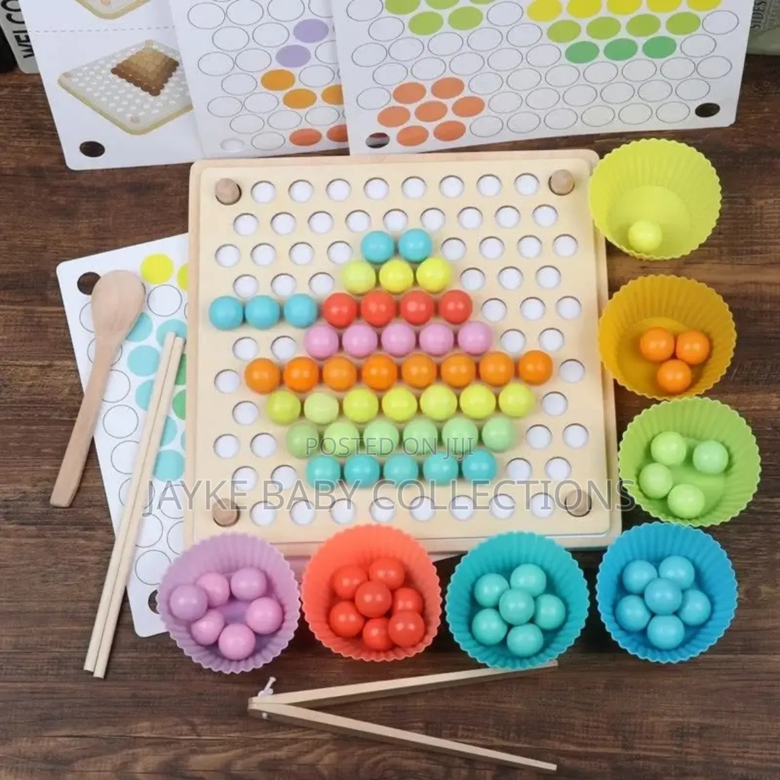Montessori Clip Beard Puzzle Board Game