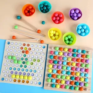 Montessori Clip Beard Puzzle Board Game