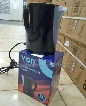 Colour Black- Von 1.7l Electric Kettle