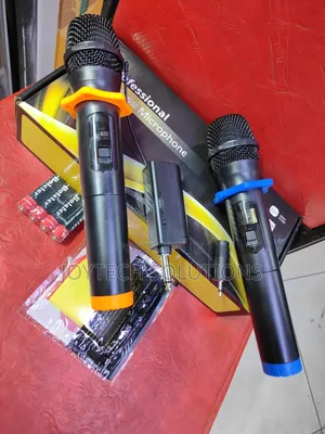 Dual Handheld Dynamic Microphone With Rechargeable Receiver,