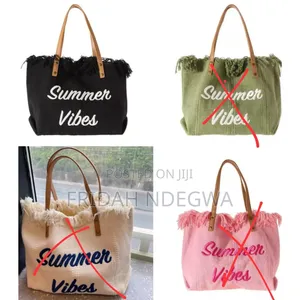 Summer Vibes' Large Capacity Women Beach/ Market Bag