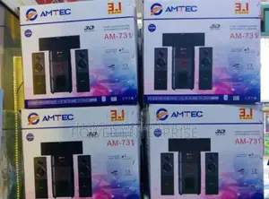Black Amtec 731 3.1ch Subwoofer. Woofer