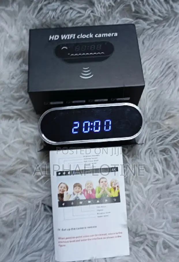 Discreet Surveillancetable Clock Wifi Camera