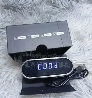 Night Vision Home Baby Monitor Clock Camera