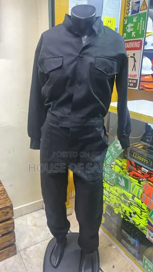 Black Unique Overall for Employees at Site