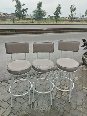 Light Grey and White Counter Stools or Bar Stools 