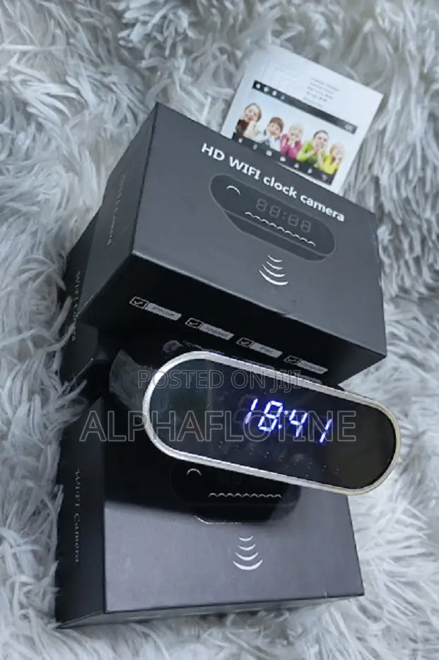 Basic Table Clock Spy Wifi Camera