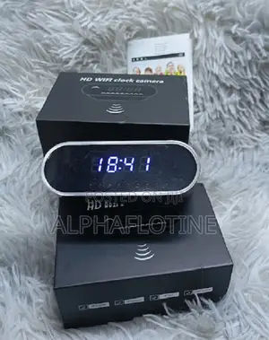 Nanny Camera Digital Table Clock Wifi Camera