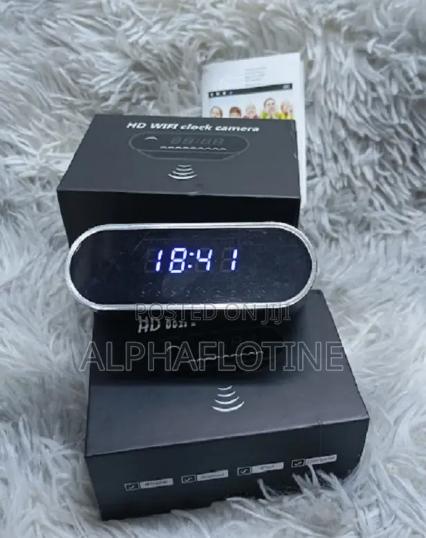 Nanny Camera Digital Table Clock Wifi Camera