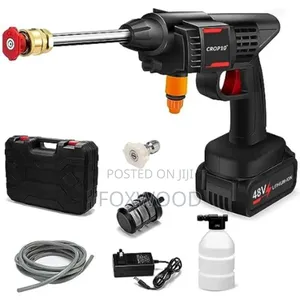 Portable High Power 2 Nozzle Cordless Car Wash Machine(2 Batteries )