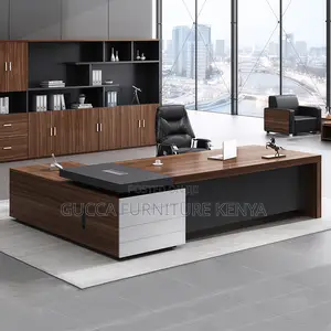 Office Table: 1.8m Wooden Executive L-Table for Director's