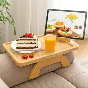 Foldable Wooden Sofa Armrest Tray Clip