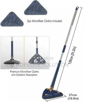 Long Hand Triangular Twist Mop