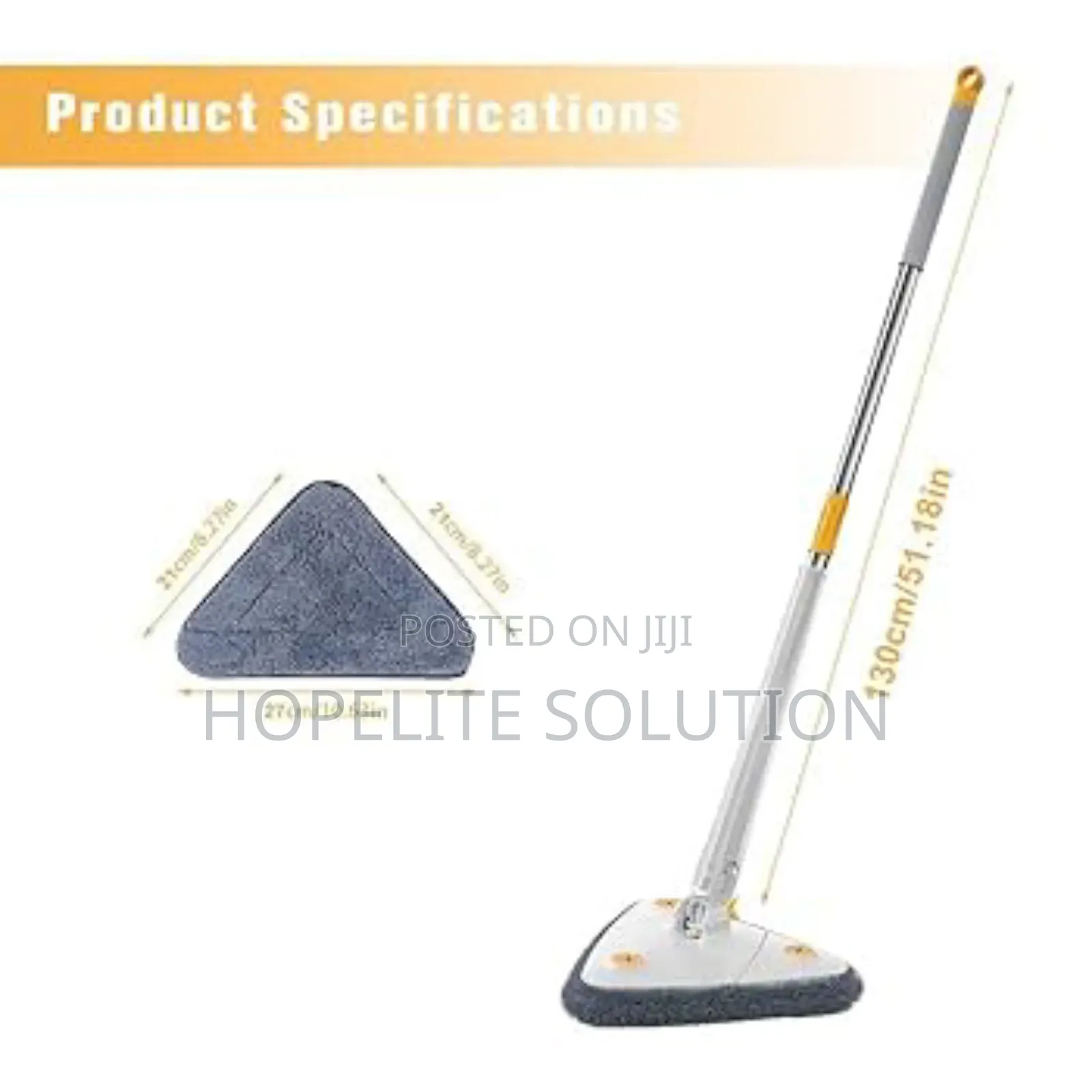 Long Hand Triangular Twist Mop