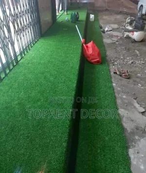 Market Shops Verandah and Dummy Display Artificial Grass Carpet
