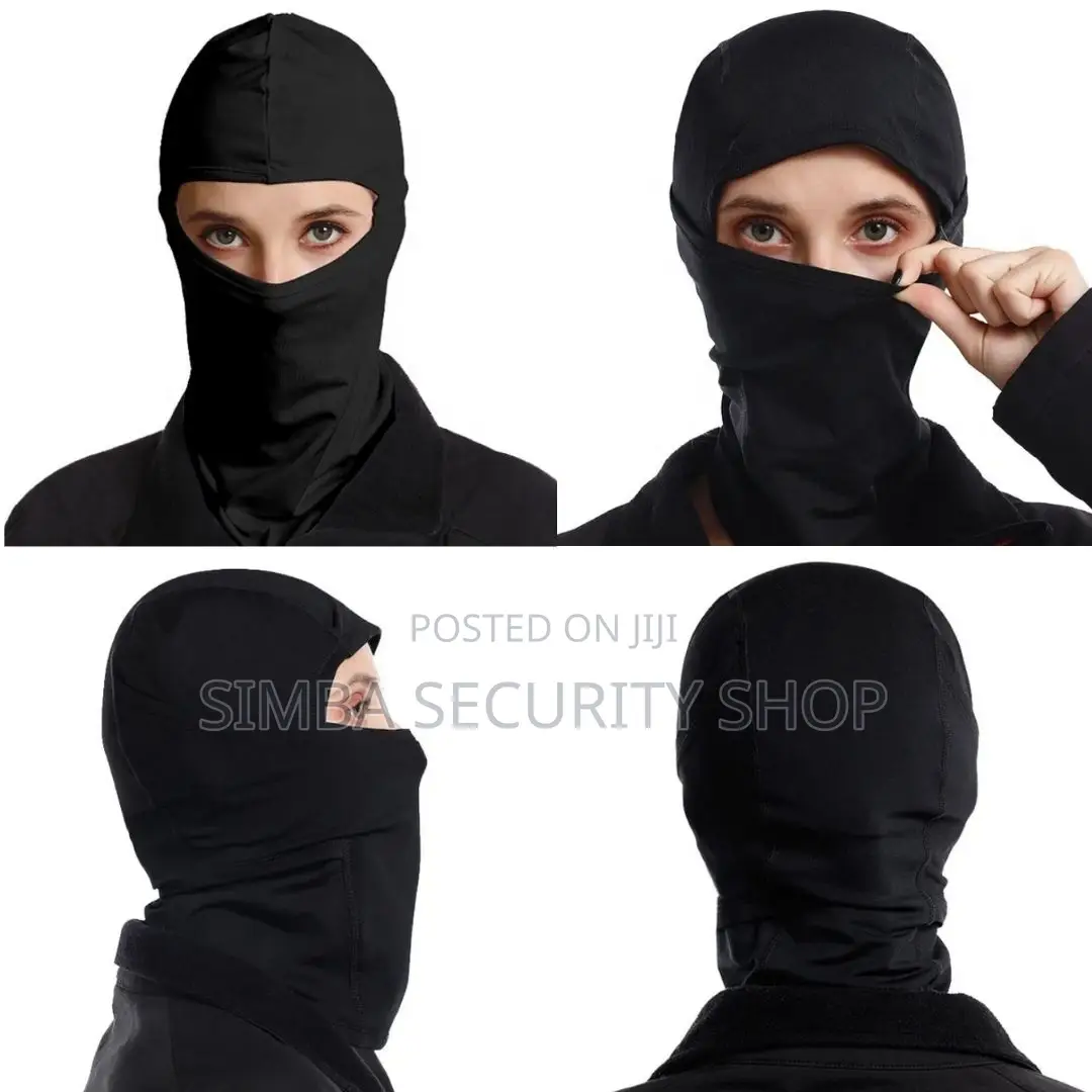 Black Ski Mask Balaclava Tactical Pullover Summer Light Head Cap Sport