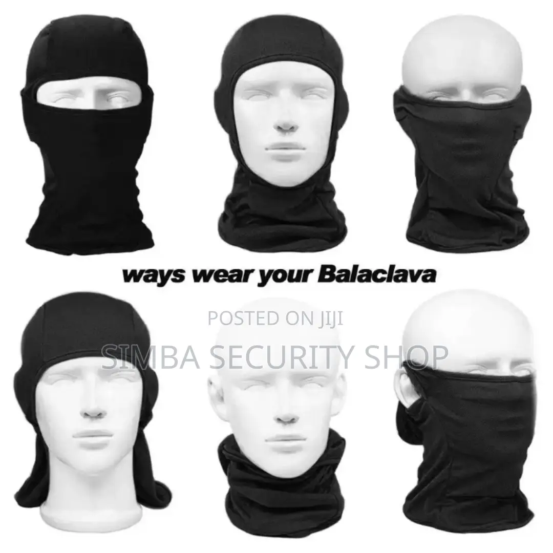 Black Ski Mask Balaclava Tactical Pullover Summer Light Head Cap Sport