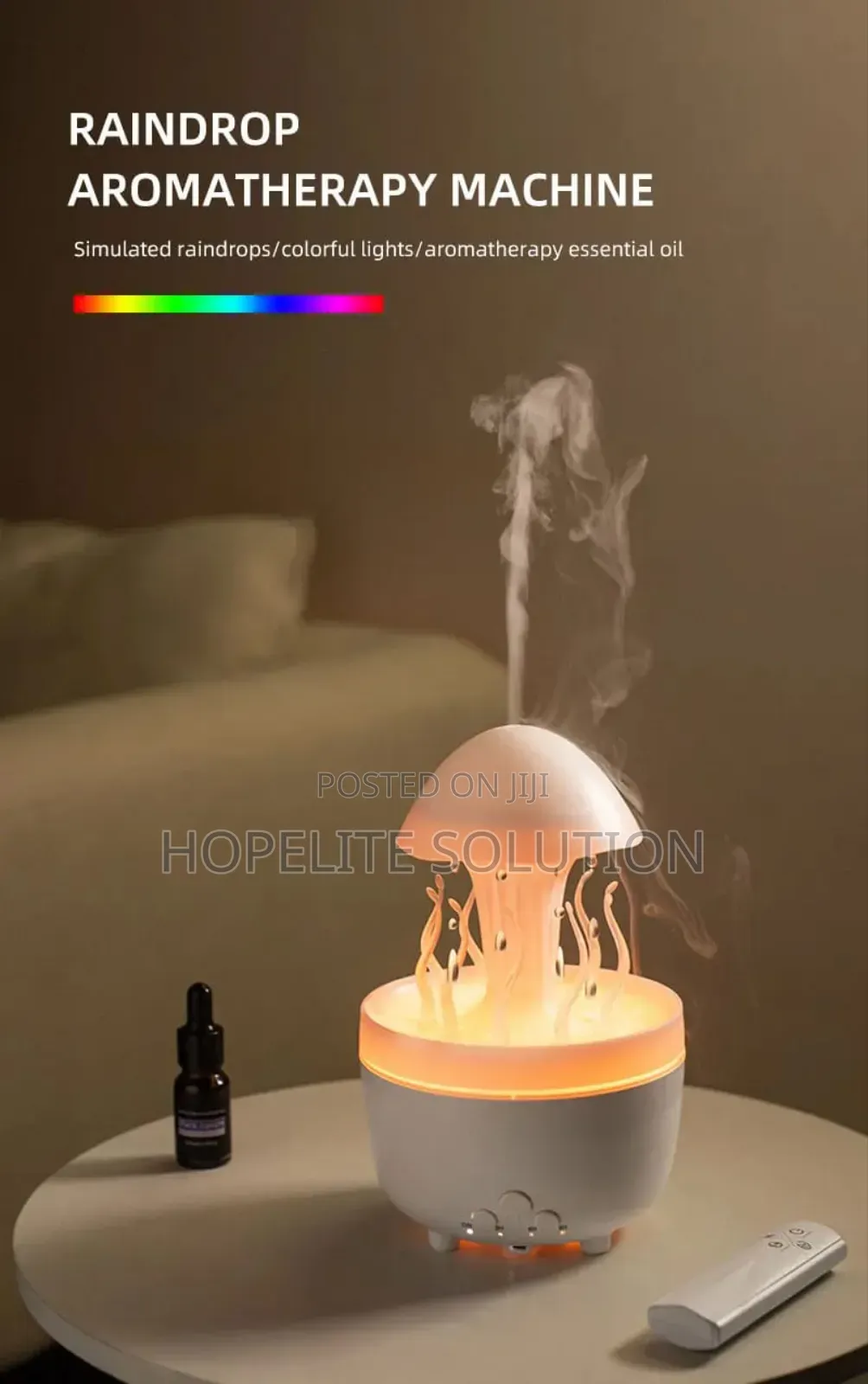 Raindrop Rotating Jellyfish Humidifier
