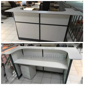 1.6m Reception Desk With a Curved Front Part