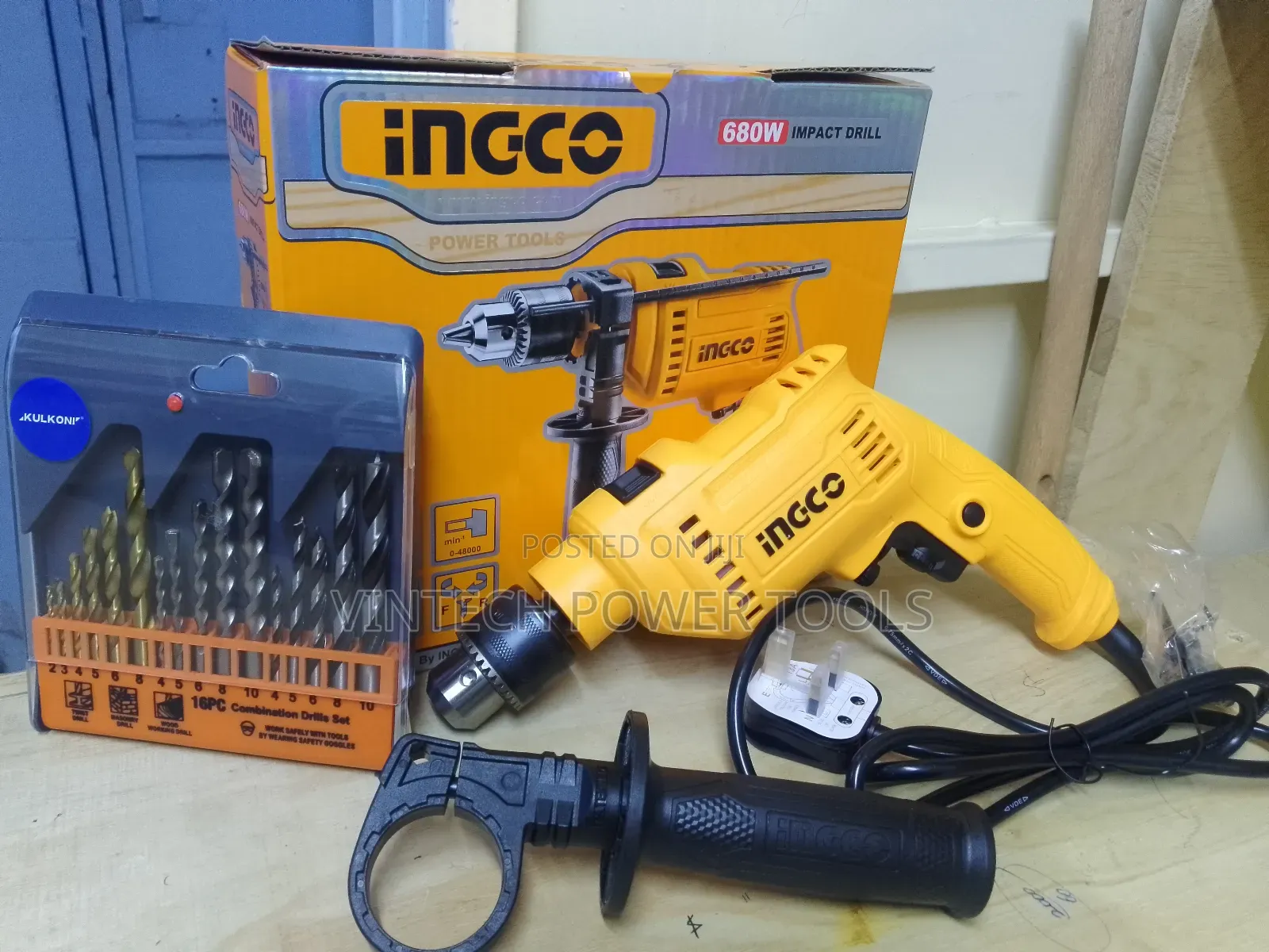 Ingco Drill With Combined Bits Set