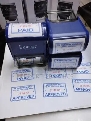 Self Inking Rubber Stamps With Adjustable Dates